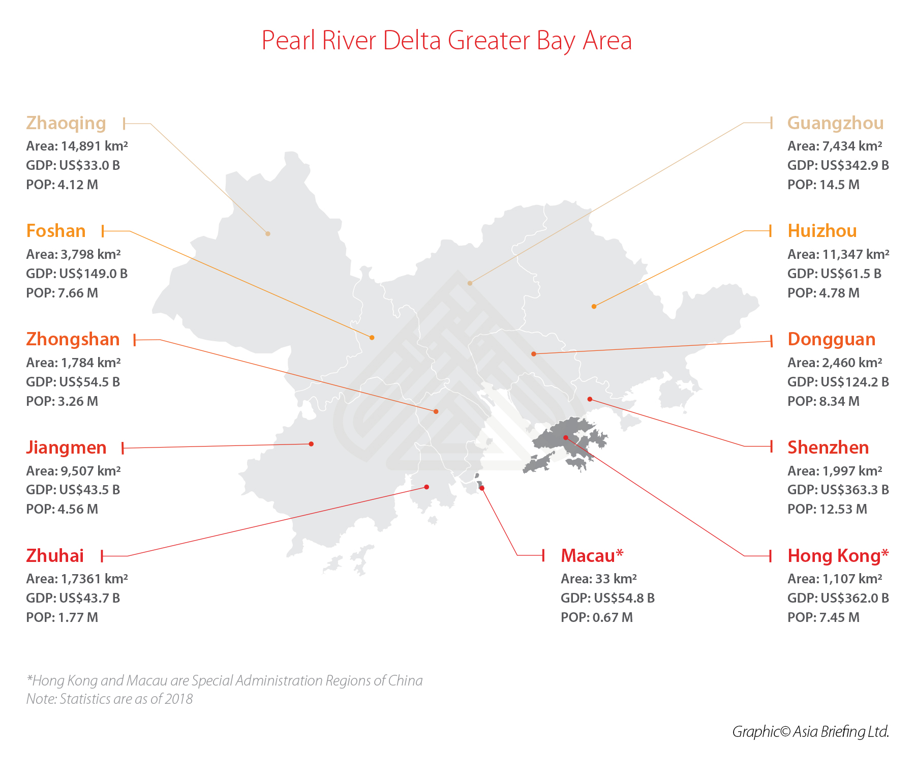 Greater Bay Area china map